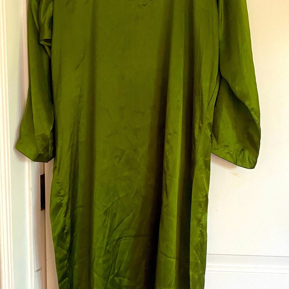 Satin silk dress
